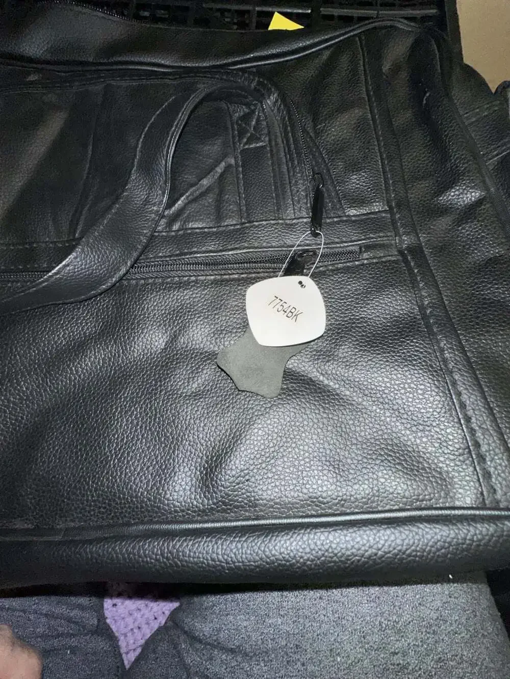 Genuine Leather Multi-Pocket Concealment Briefcase